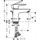 Grifo de lavabo monomando 80 con vaciador automático TALIS E - HANSGROHE