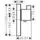 Termostato empotrado de gran caudal con llave de paso ShowerSelect - HANSGROHE