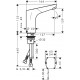 Grifo de lavabo electrónico con pila 6V FOCUS - HANSGROHE