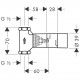 Set básico de llave de paso DN15 - HANSGROHE