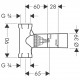 Set básico de llave de paso DN15 - HANSGROHE