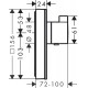 Termostato empotrado de gran caudal ShowerSelect Glass - HANSGROHE