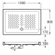 Plato de ducha de porcelana vitrificada ITALIA - ROCA