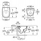 Taza Rimless® suspendida TURA - ROCA