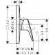 Grifo de ducha monomando empotrado LOGIS - HANSGROHE