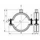 Abrazadera insonorizada 2S con revestimiento (M8/10) - WALRAVEN