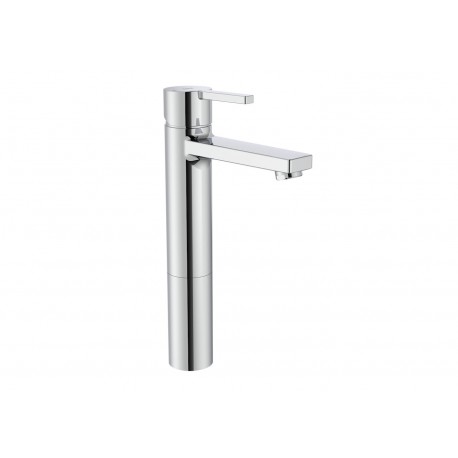 Grifo monomando con cañoi alto para lavabo con desagüe click-clack - ROCA